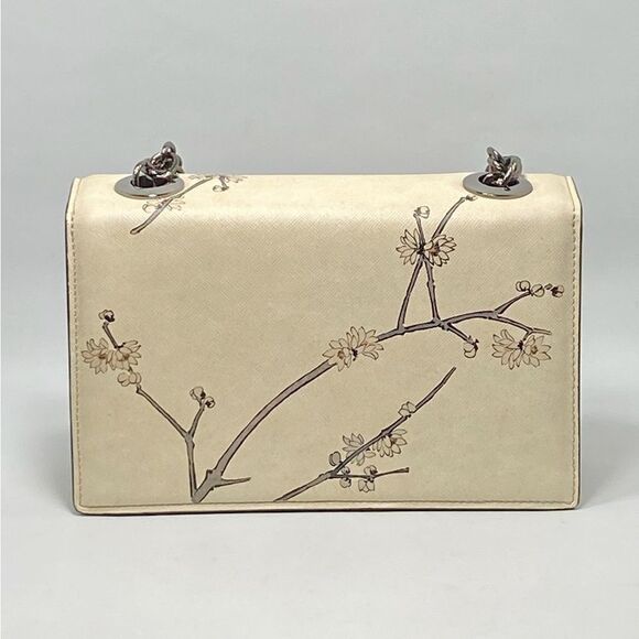 Oscar de la Renta Tro Printed Saffiano Leather Crossbody Bag - Picture 8 of 16